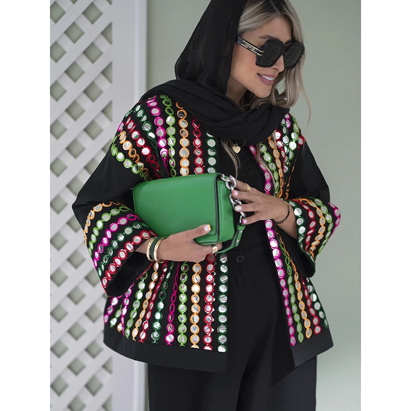 مانتو آینه دوزی