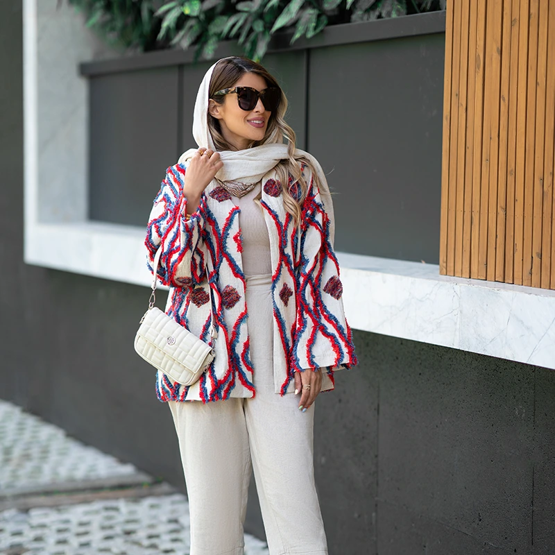Alternative view of مانتو ریش ریش رنگی