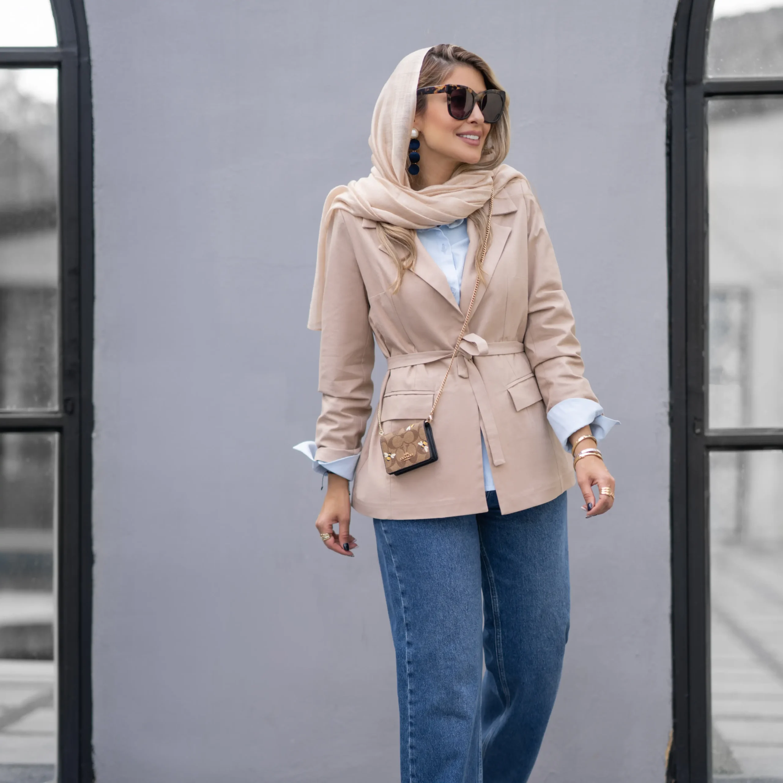 کت کمربند دار زارا - Image 3