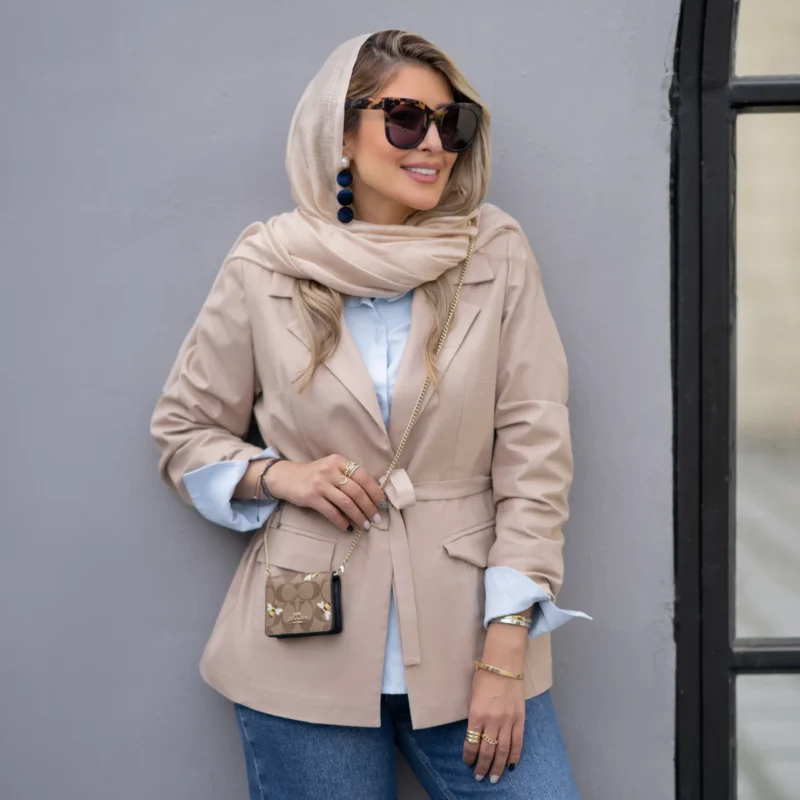 کت کمربند دار زارا