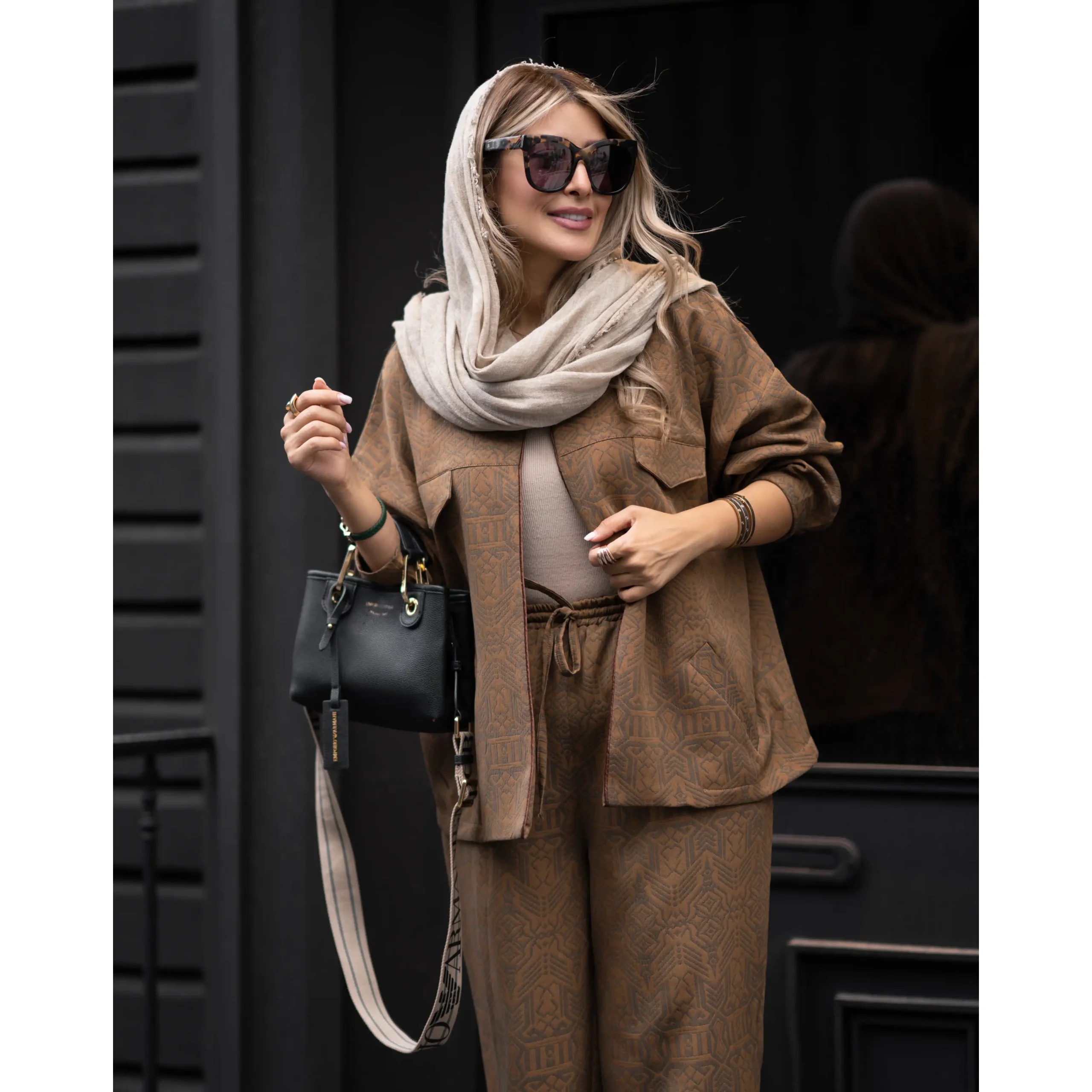 کت پنبه ای قهوه ای - Image 4