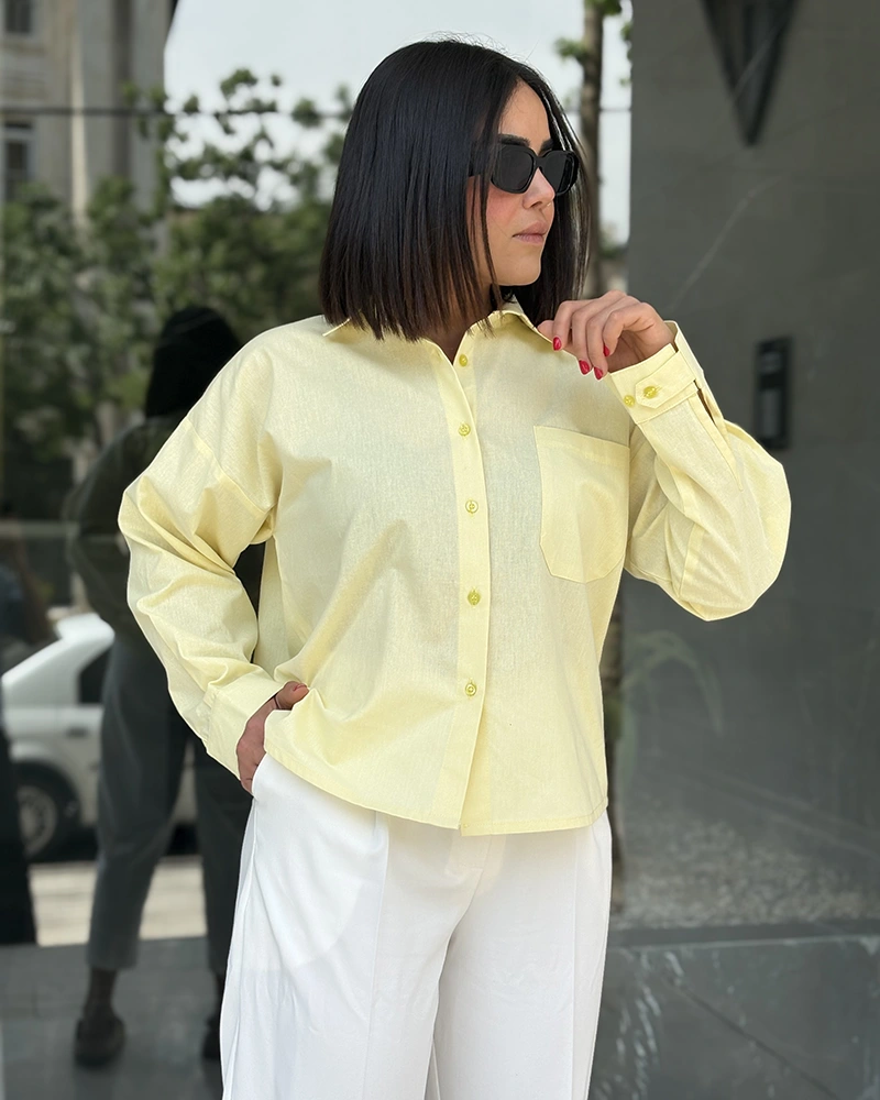 شومیز تک جیب (9986) - Image 5