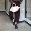 شلوار مخمل پایین دکمه